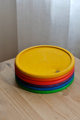 Rainbow dishes - 6 farger