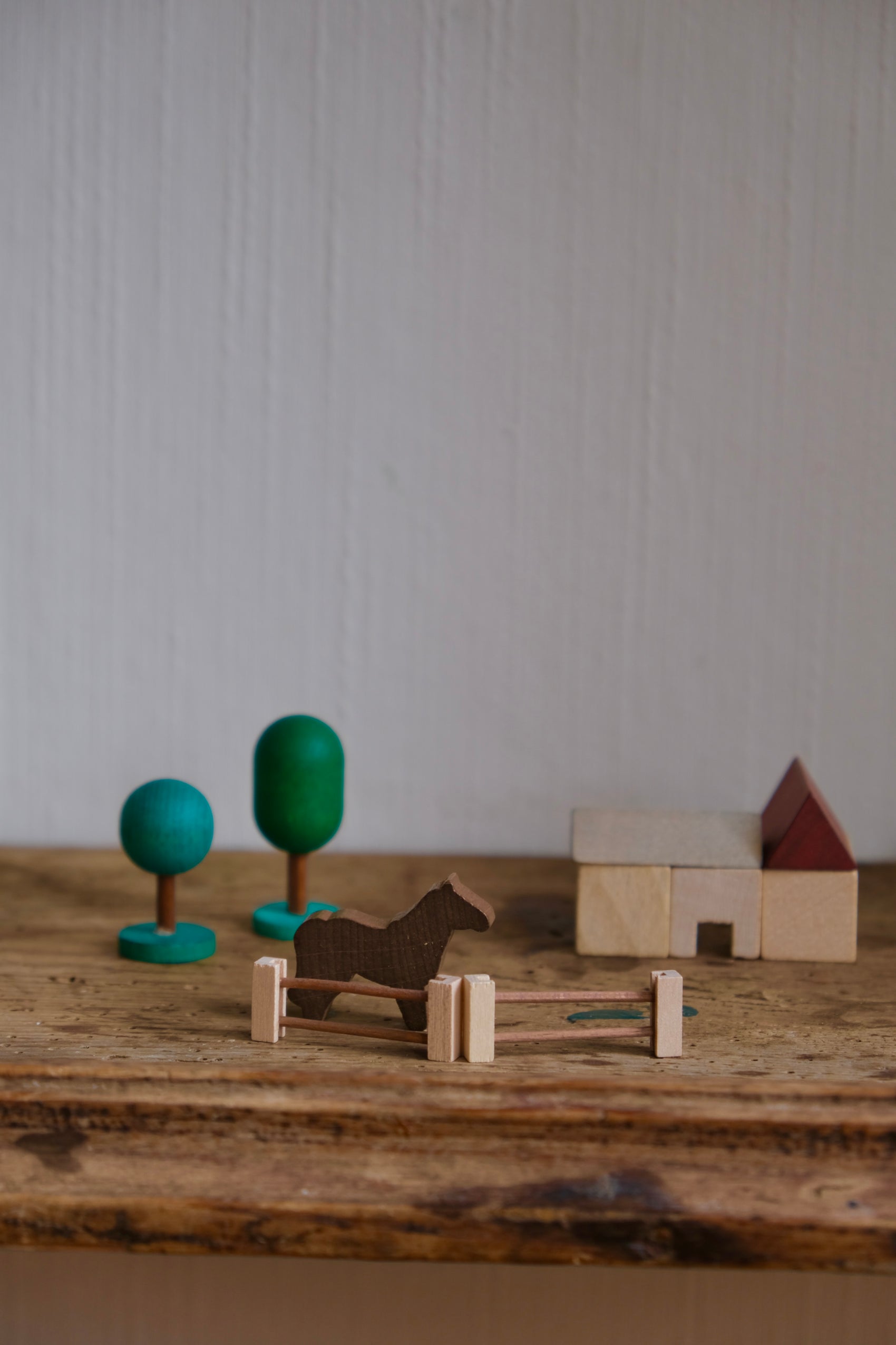 Gårdslivet i treeske