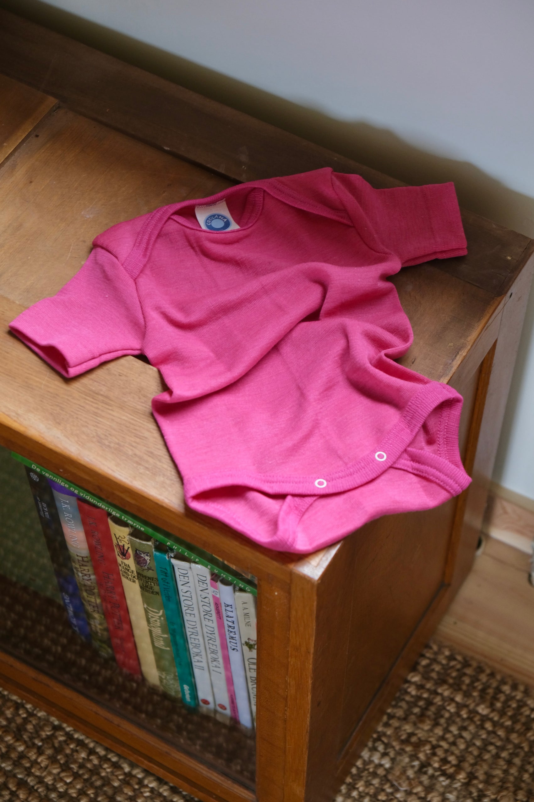 T-skjorte body - ull/silke