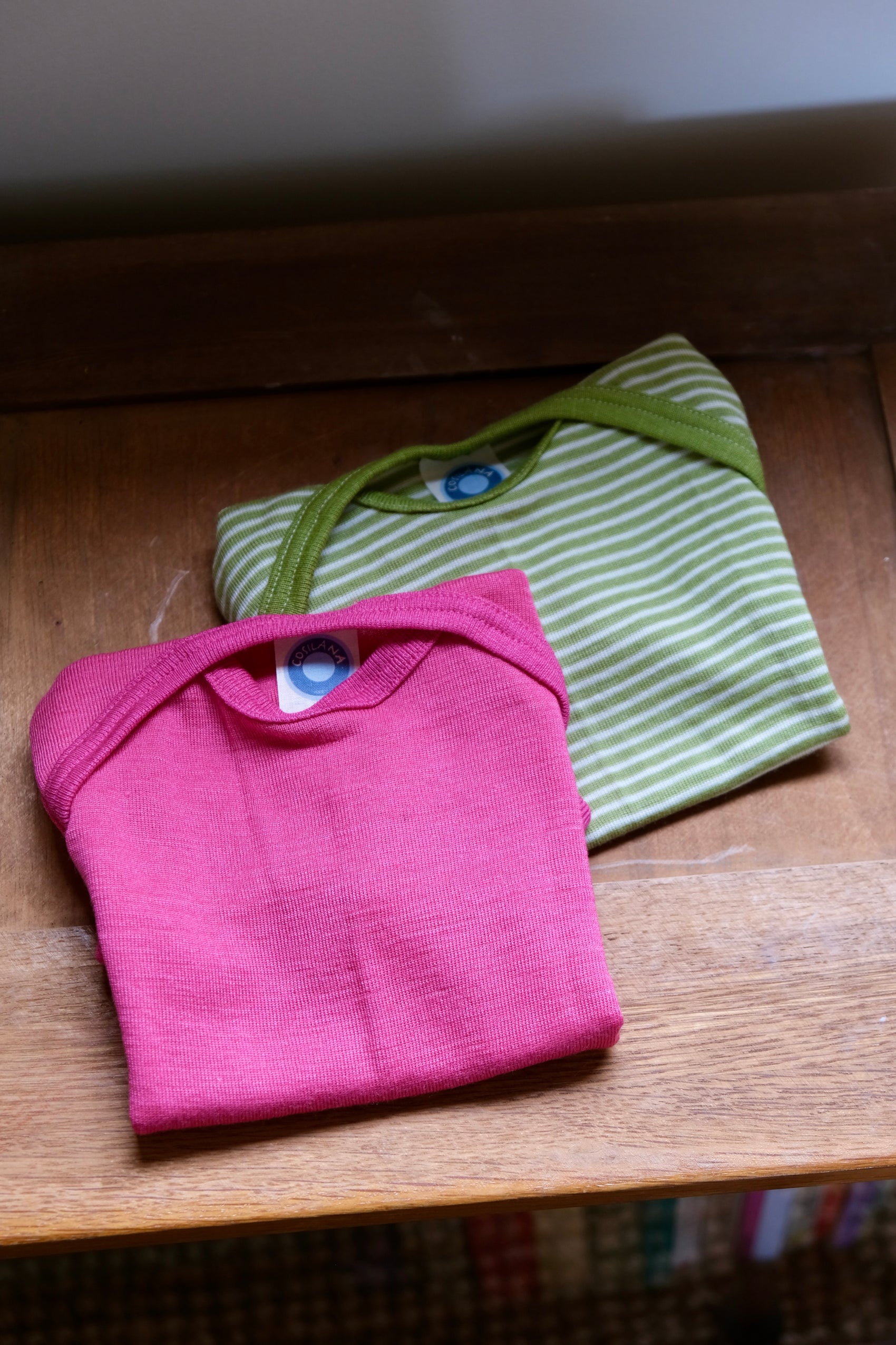 T-skjorte body - ull/silke