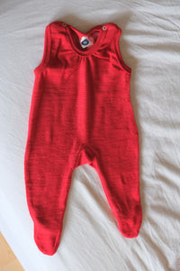 Sparkebukse - ullfrotte - rød