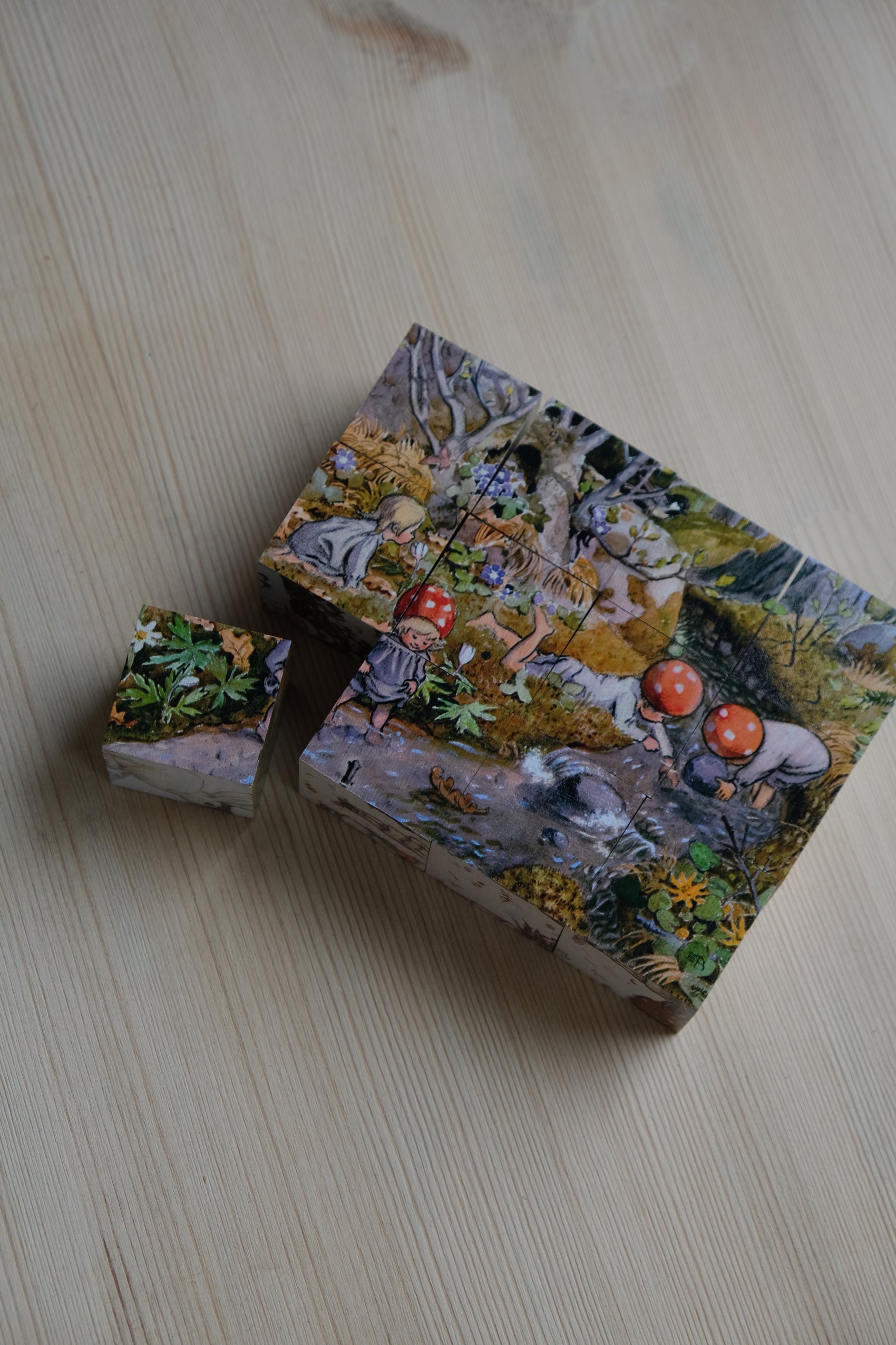 Smånissene kubbepuslespill - 6 motiv