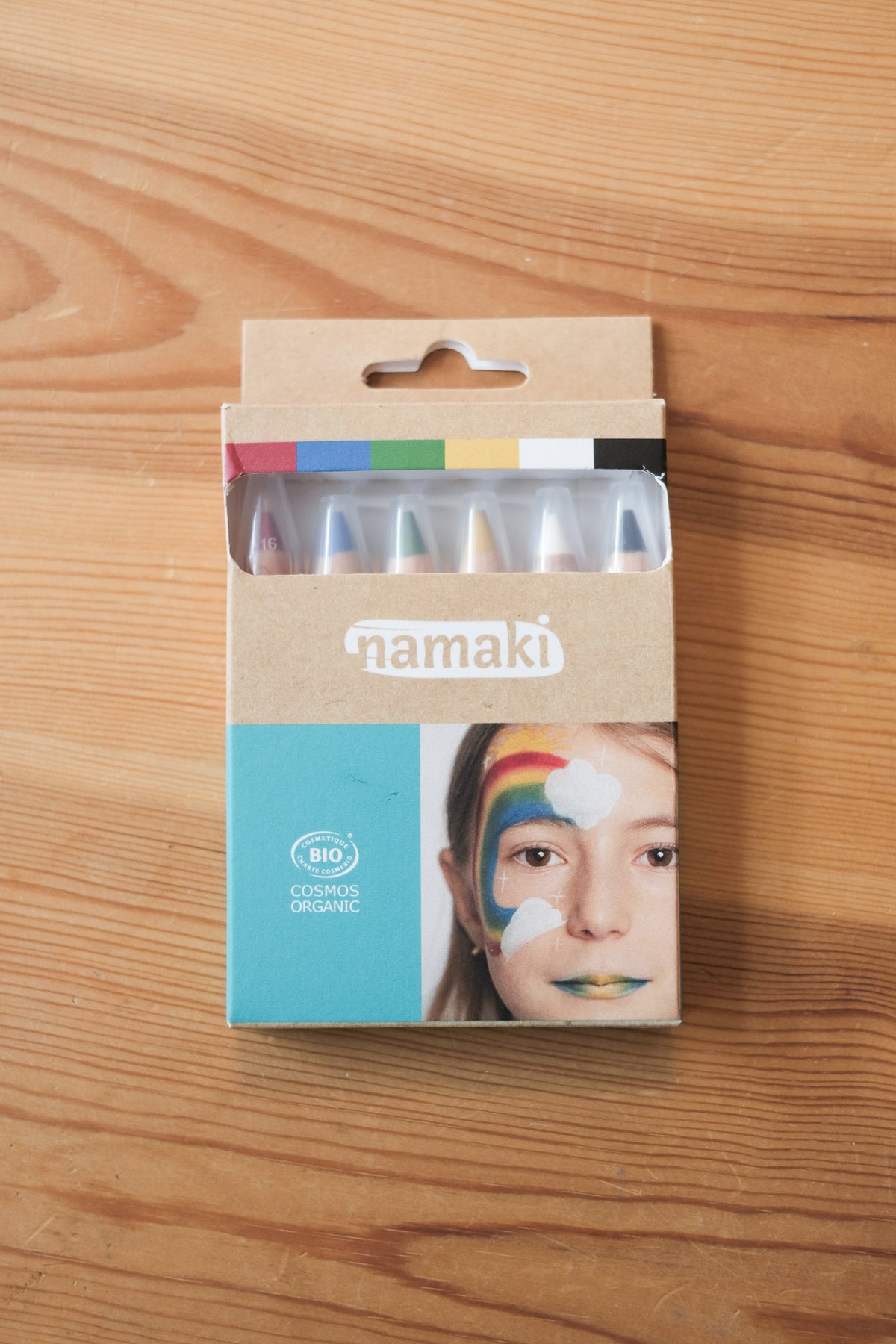Ansiktsmalingsblyanter Rainbow - sett med 6
