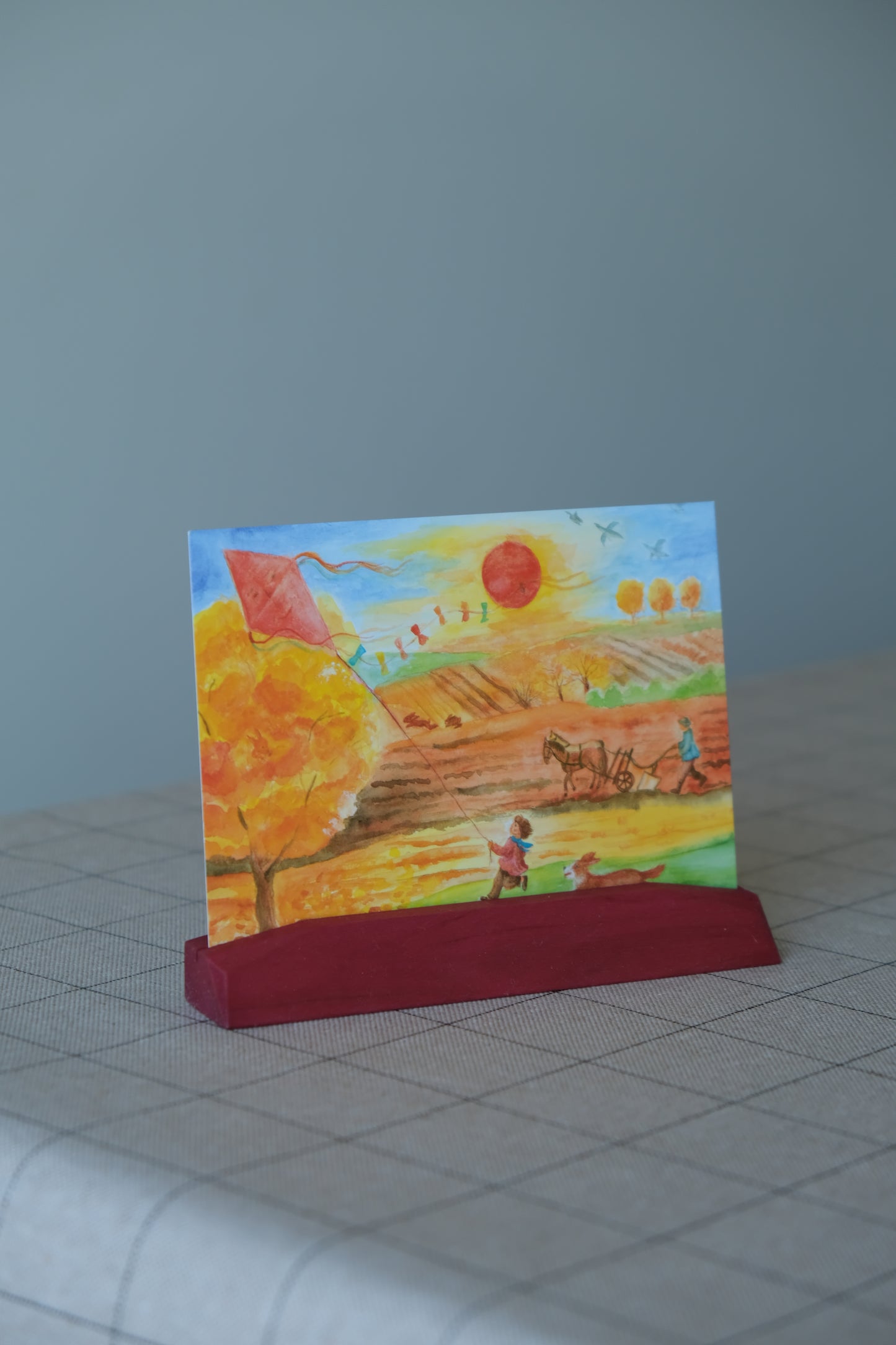 Høst på åkeren A6 kort