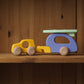 Jeep i tre med campingvogn