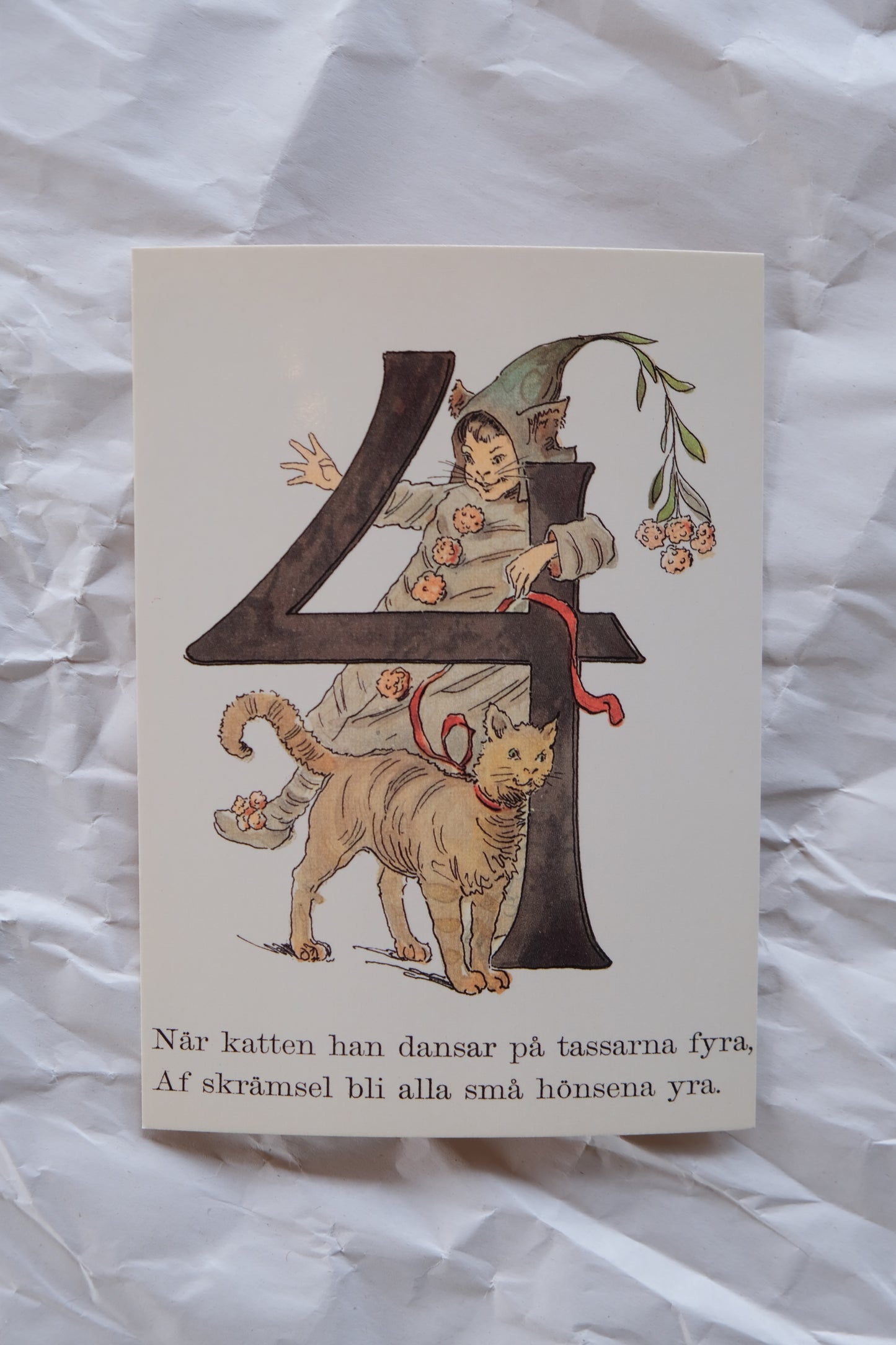 Adelborgs tallkort - A6 kort