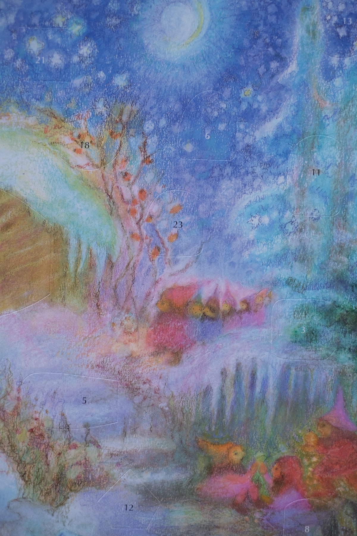 Liten papirkalender  - Julestemning - 21cm x 14.8cm
