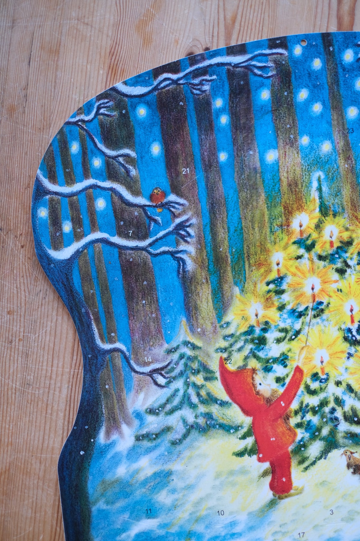 Stor papirkalender - Julaften