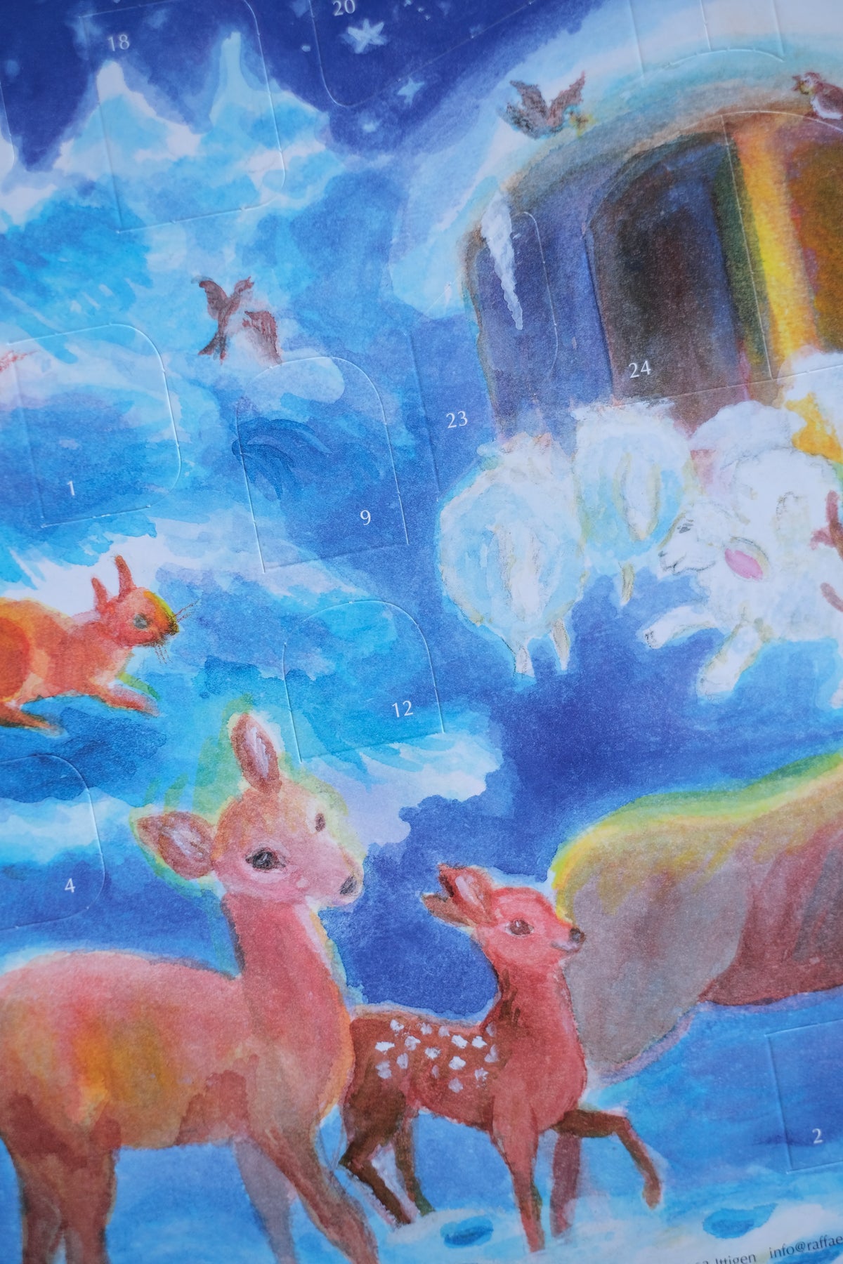 Medium papirkalender - Jul i dyreskogen