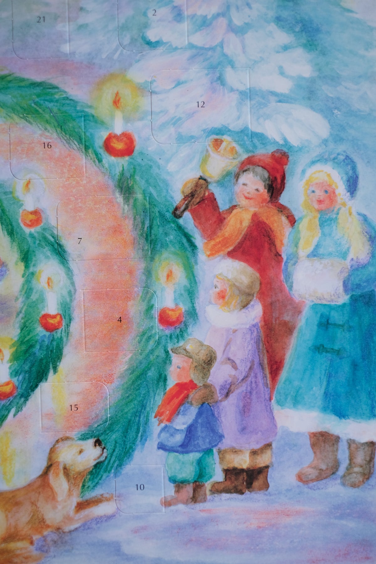 Medium papirkalender - Adventsspiral