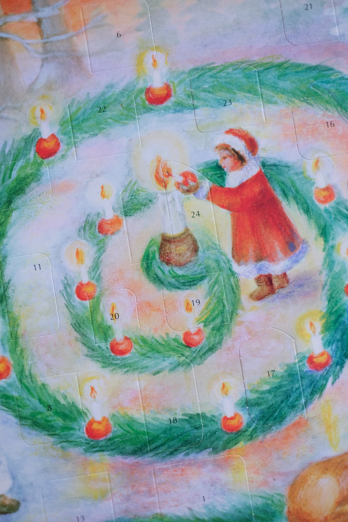 Medium papirkalender - Adventsspiral