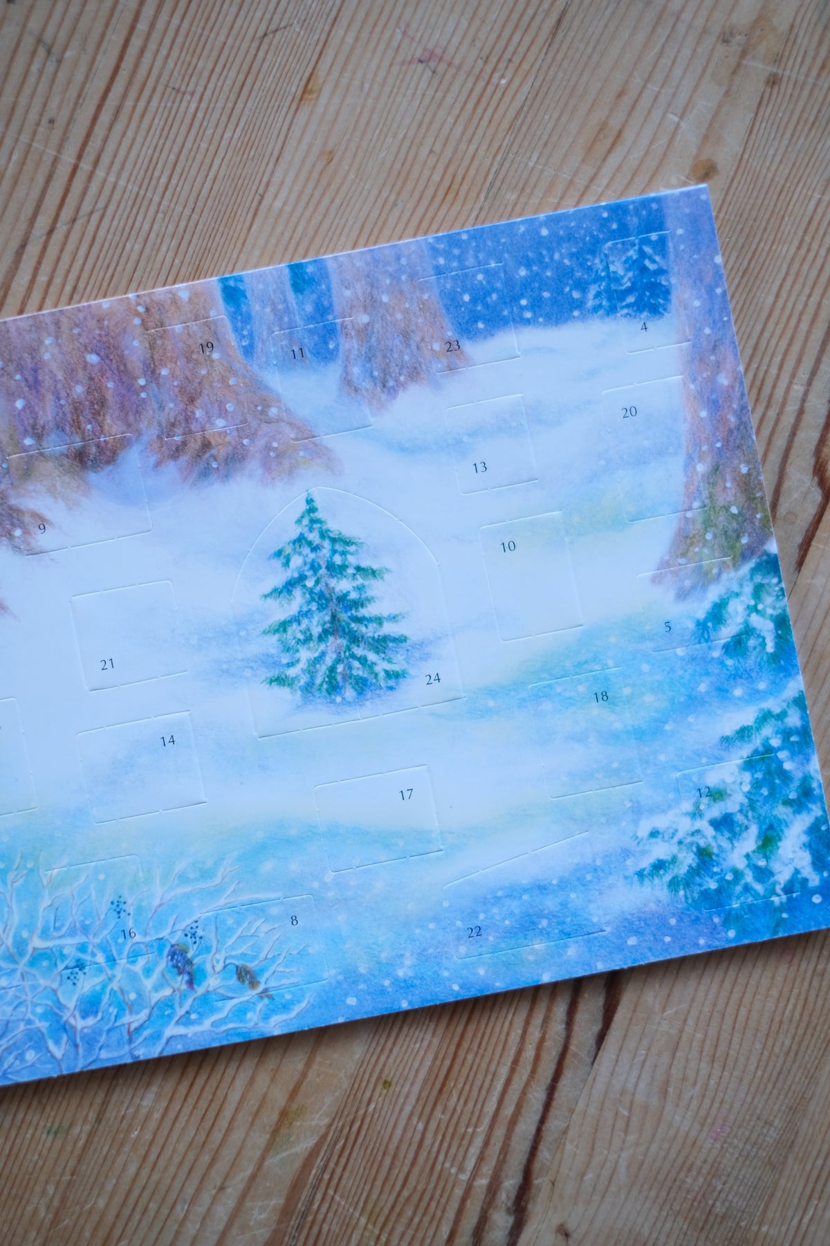Liten papirkalender - Jul i skogen