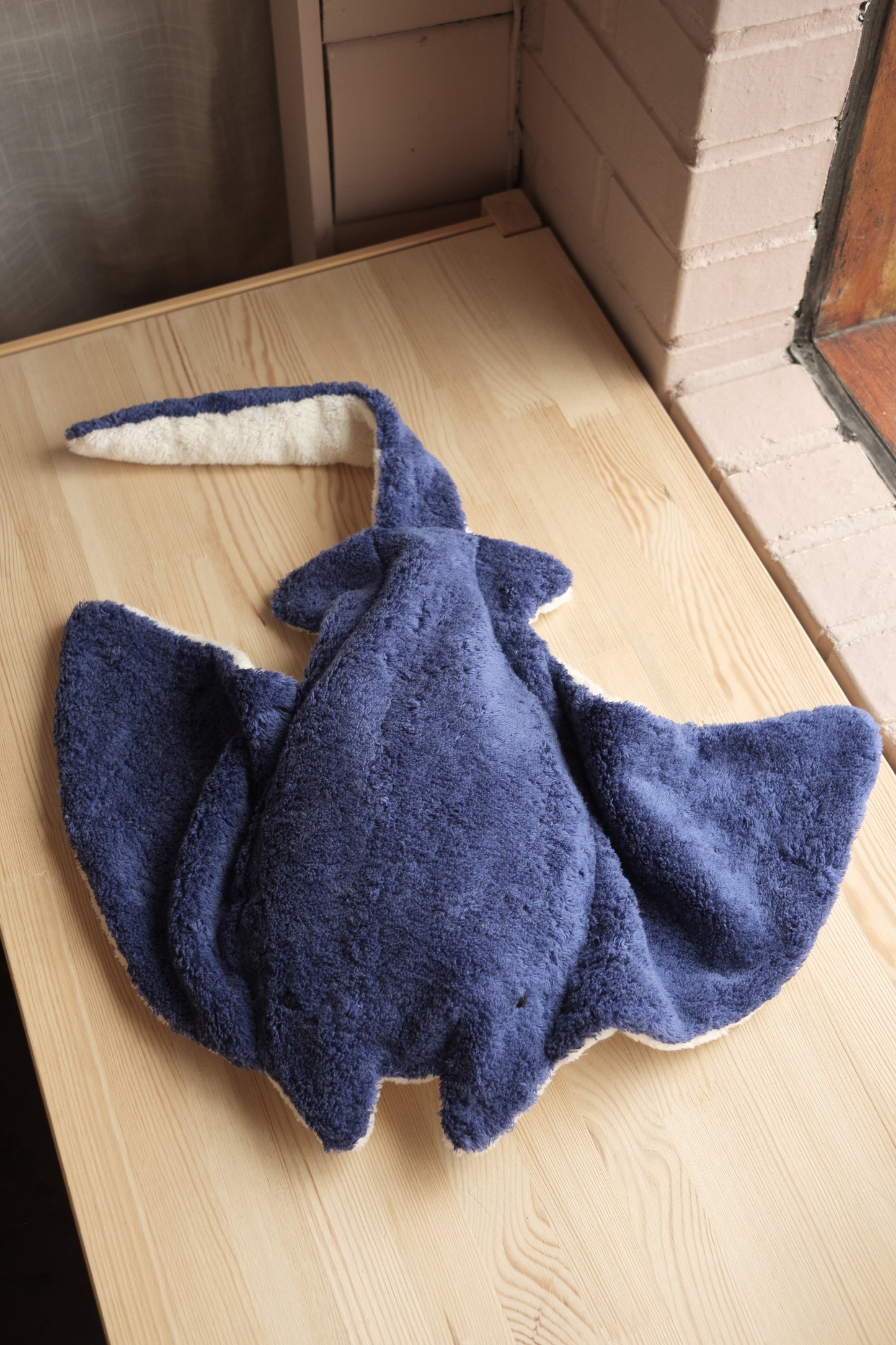 Djevelrokke med varme/kjølepute - stor - blå