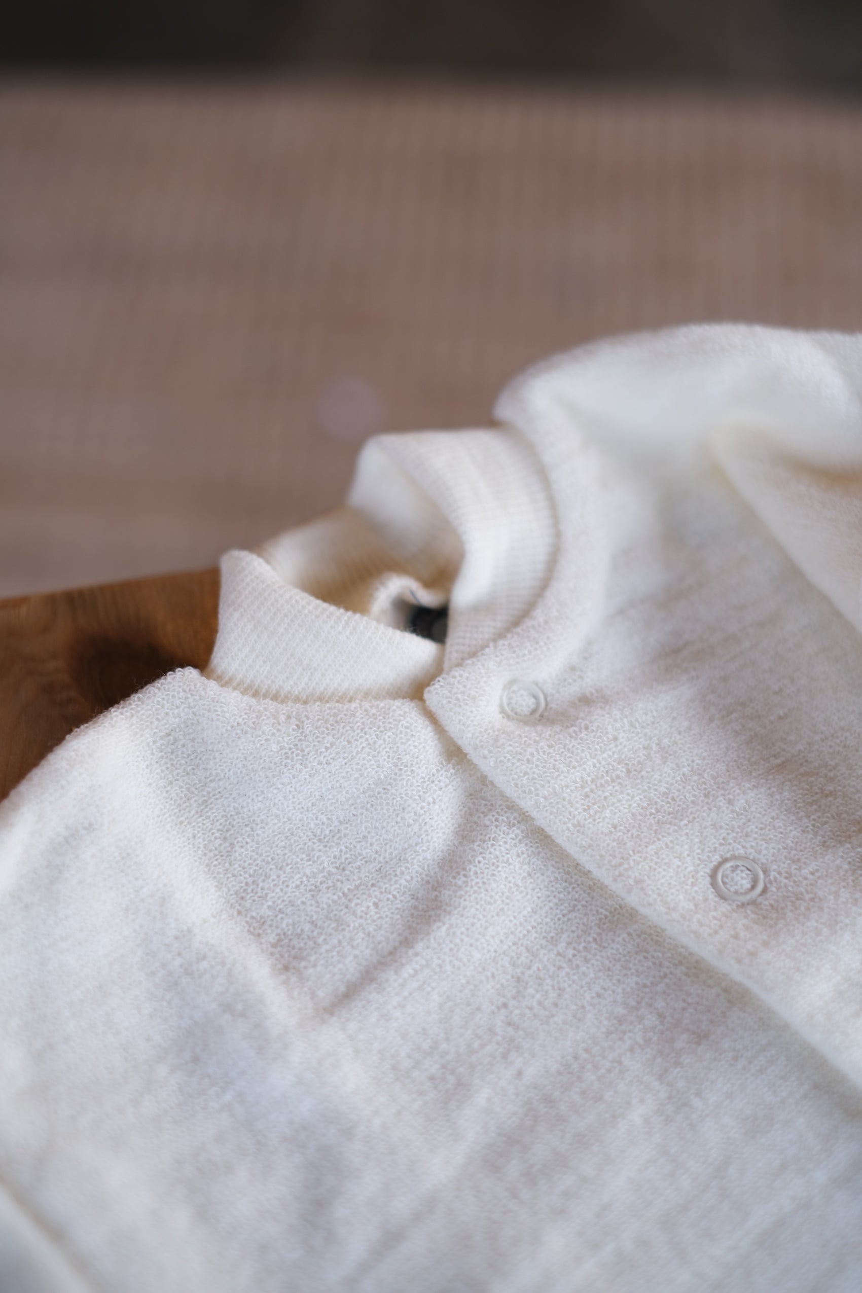 Pysjamas - ullfrottè - dekket fot