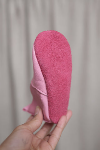 Elastie barfot tøffel - rosa