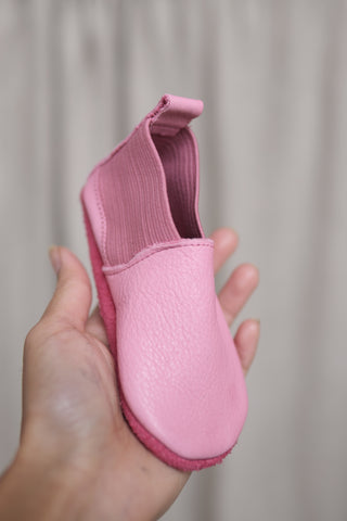 Elastie barfot tøffel - rosa
