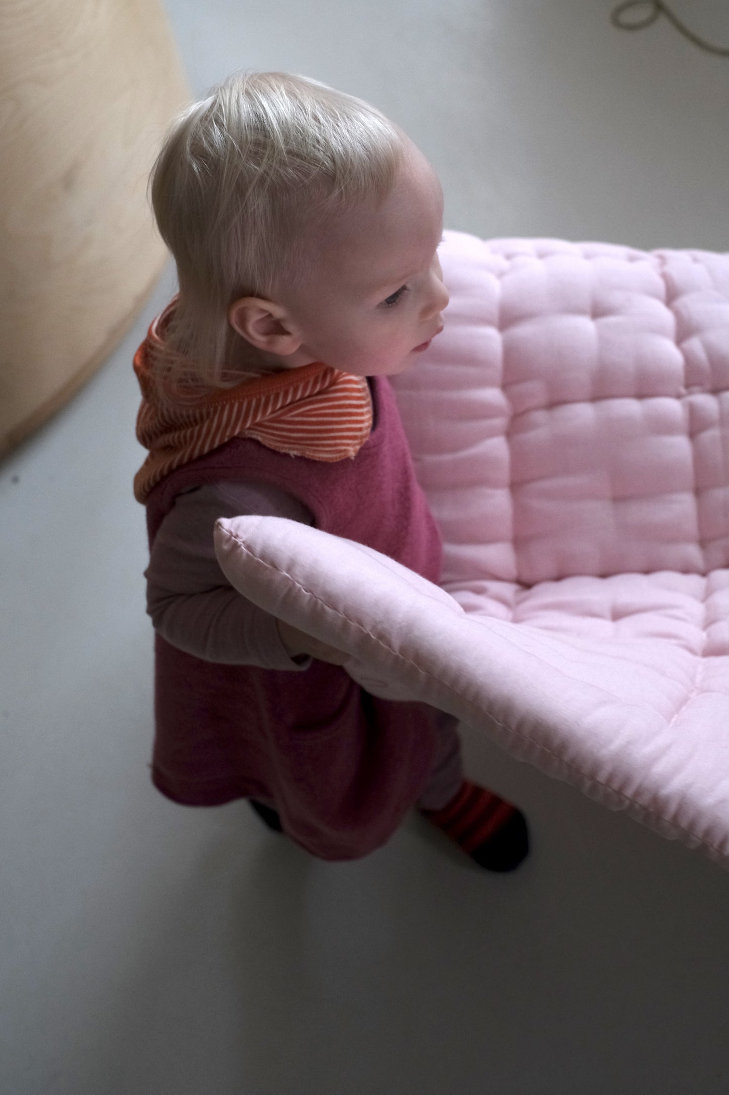 Haff - stripete lys gul - 60x120