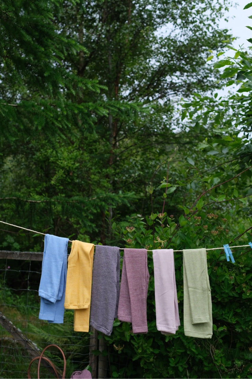 Leggings - silke/ull/bomull