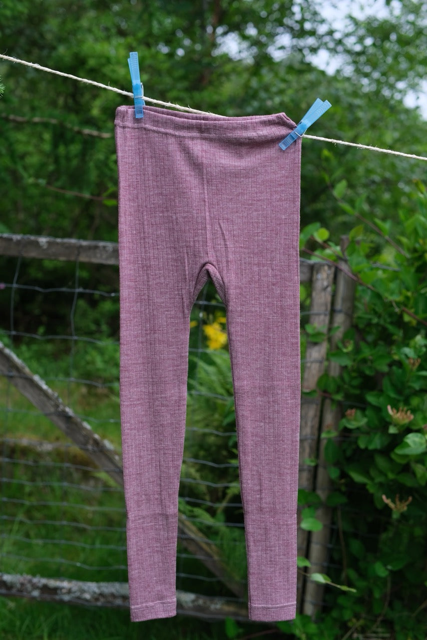 Leggings - silke/ull/bomull