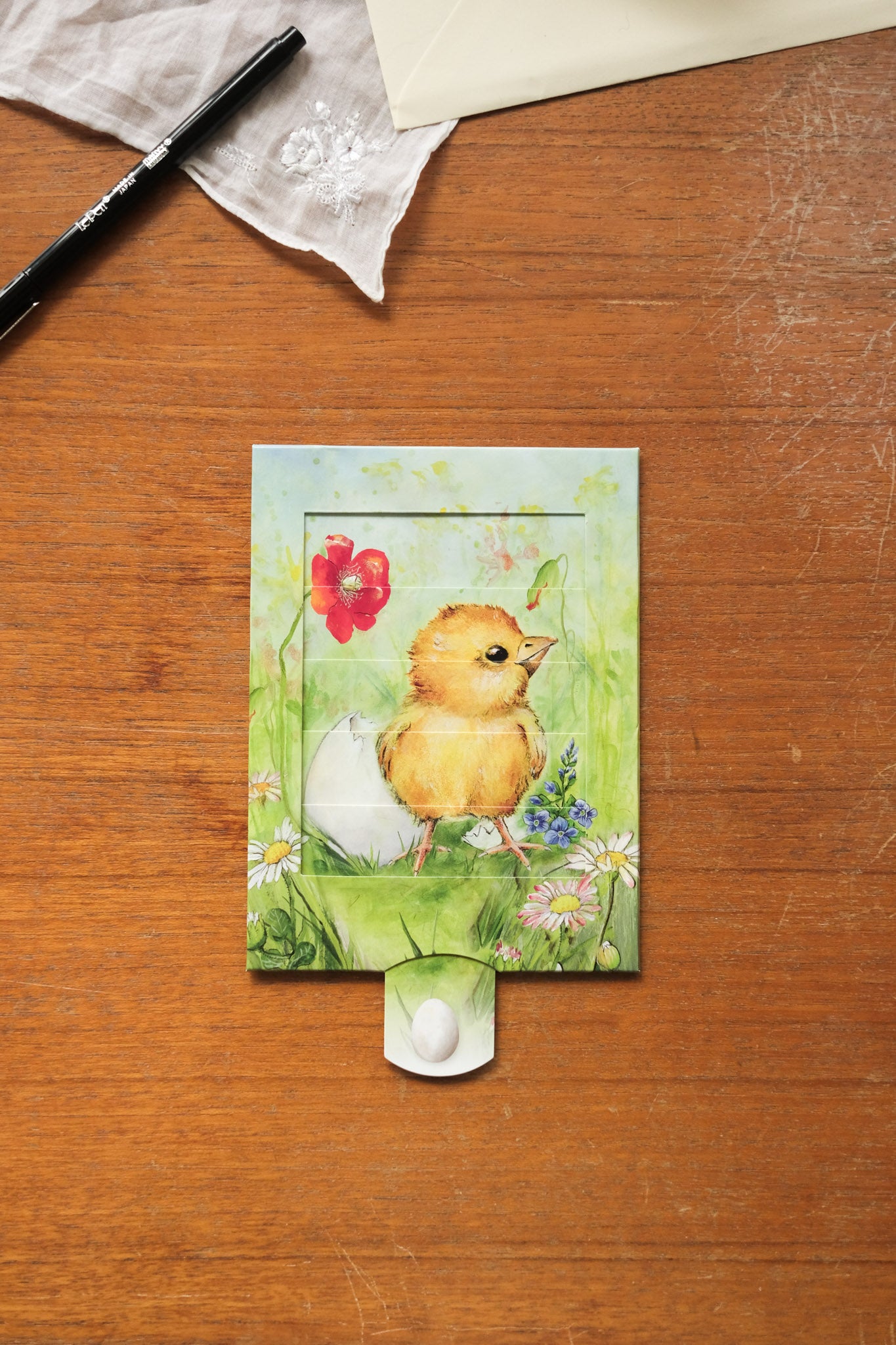 Bevegelig kort - kylling