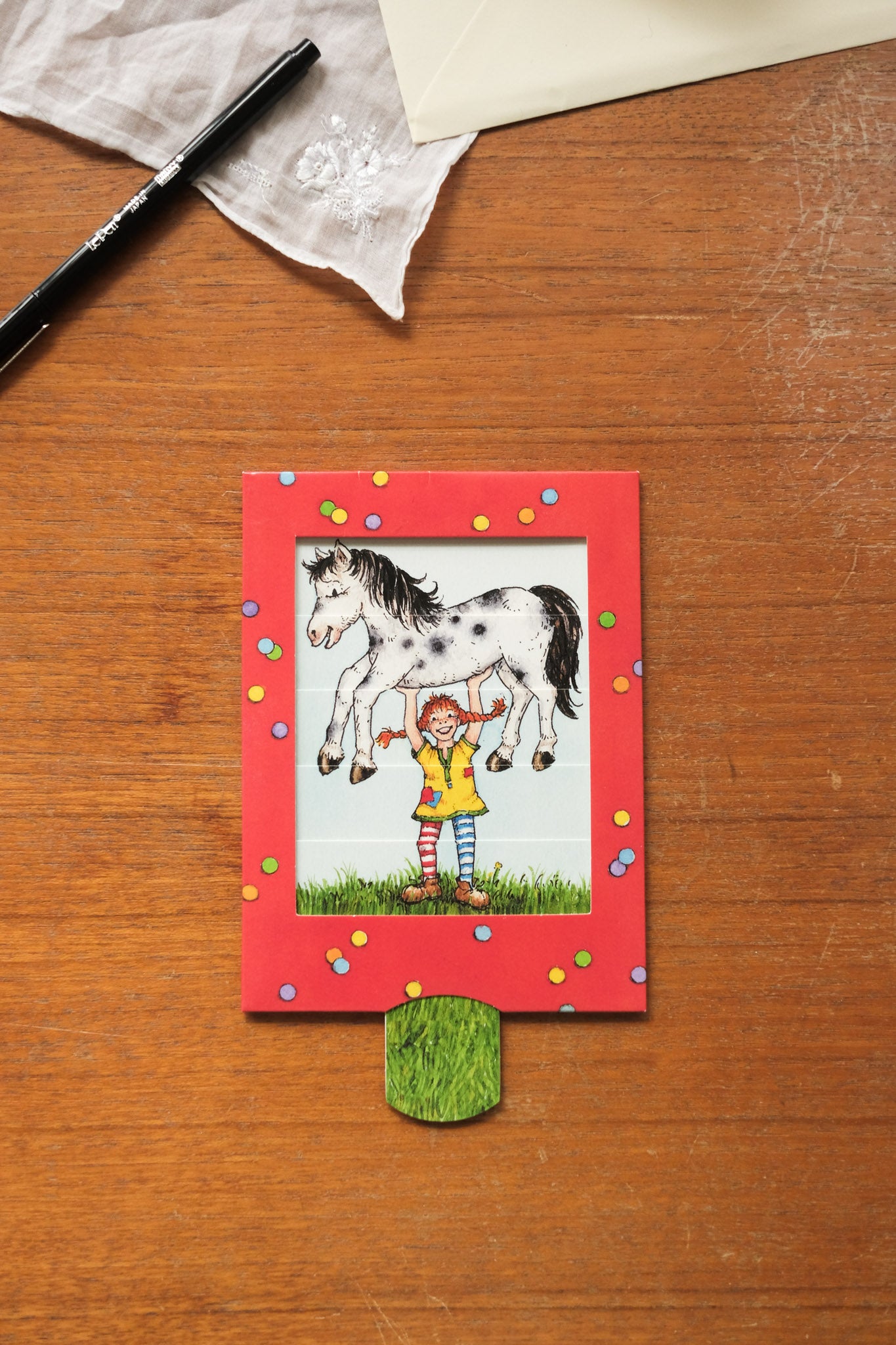 Bevegelig kort - Pippi Lotta