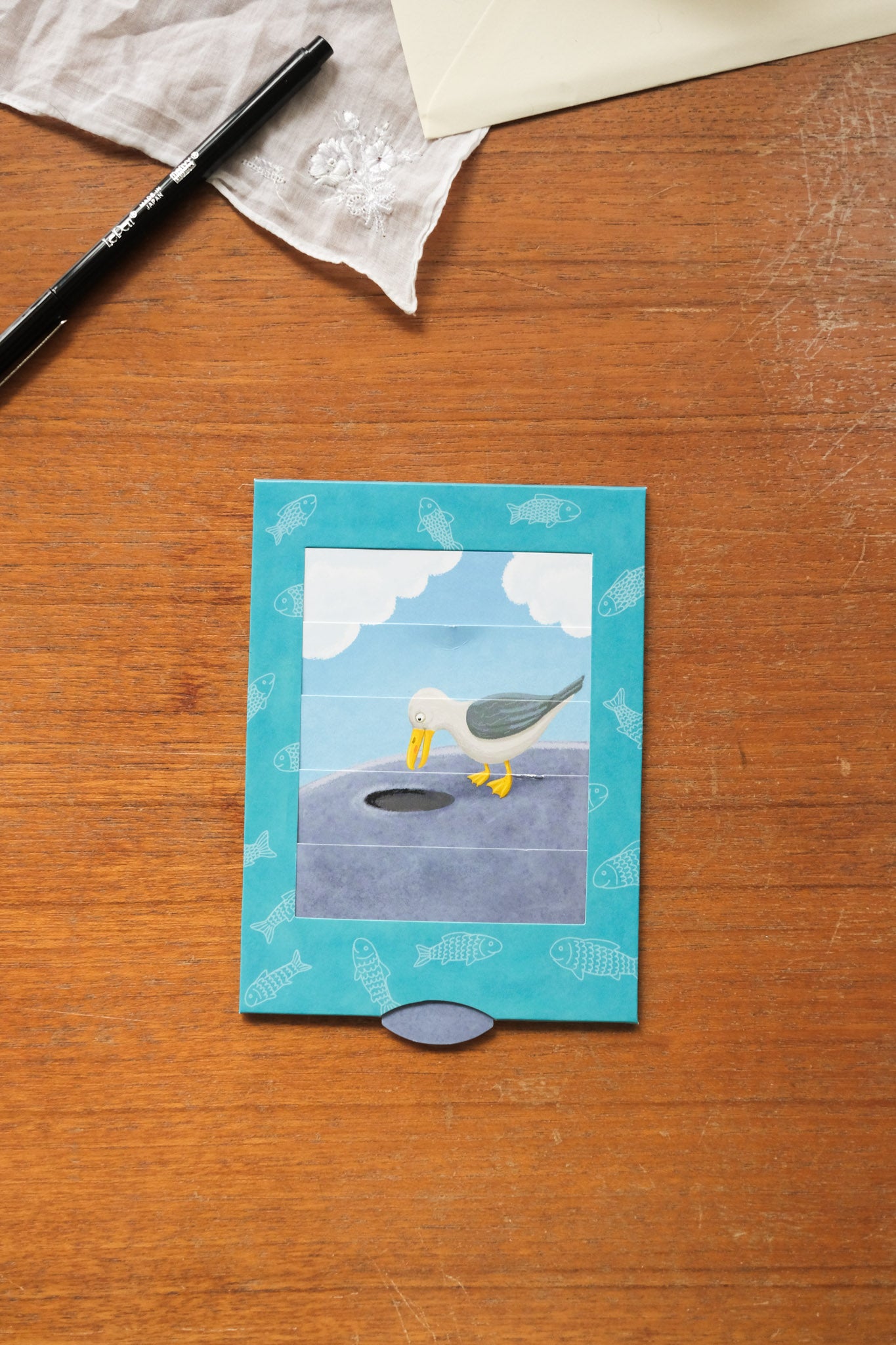 Bevegelig kort - måke