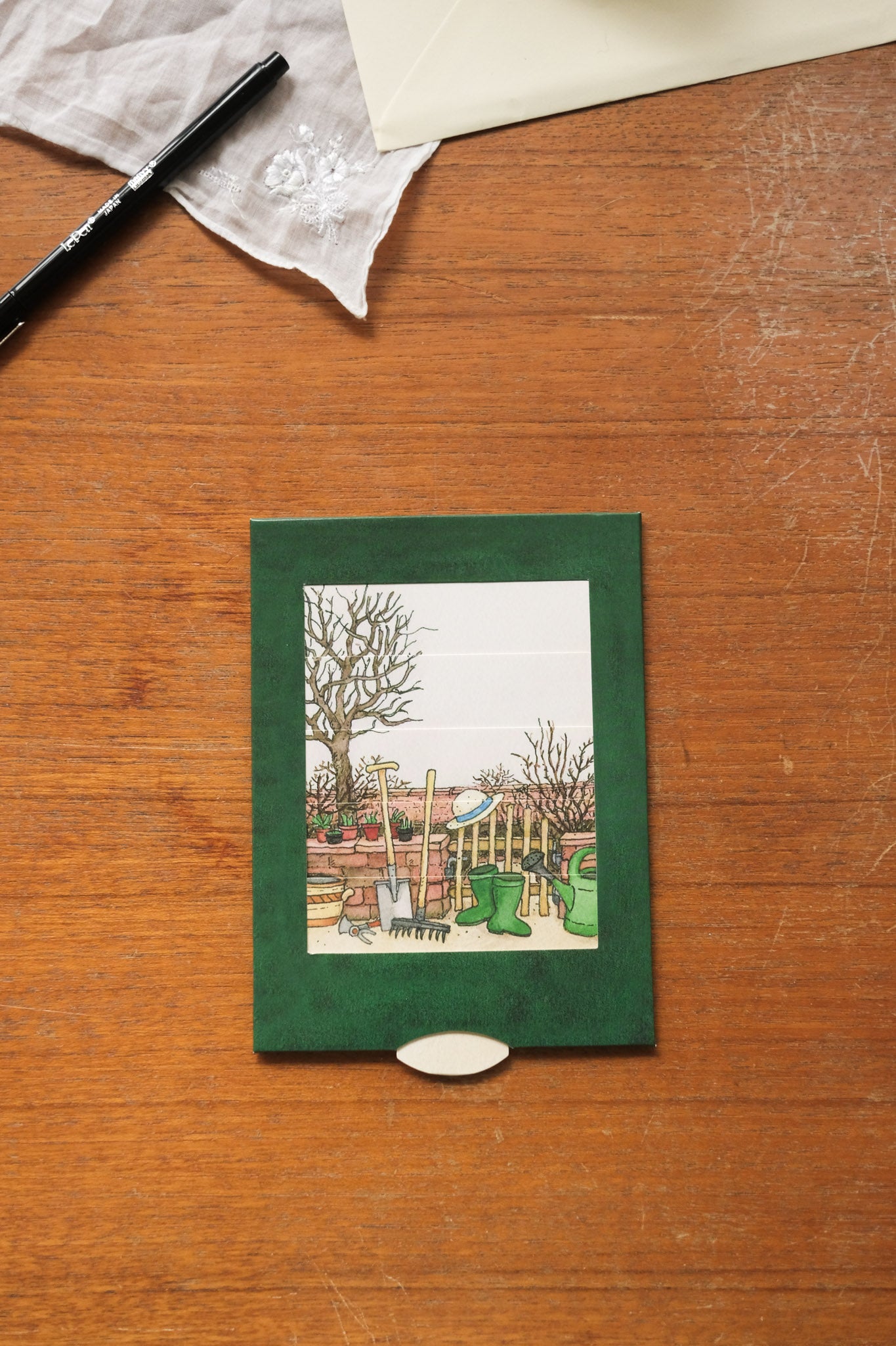 Bevegelig kort - hage