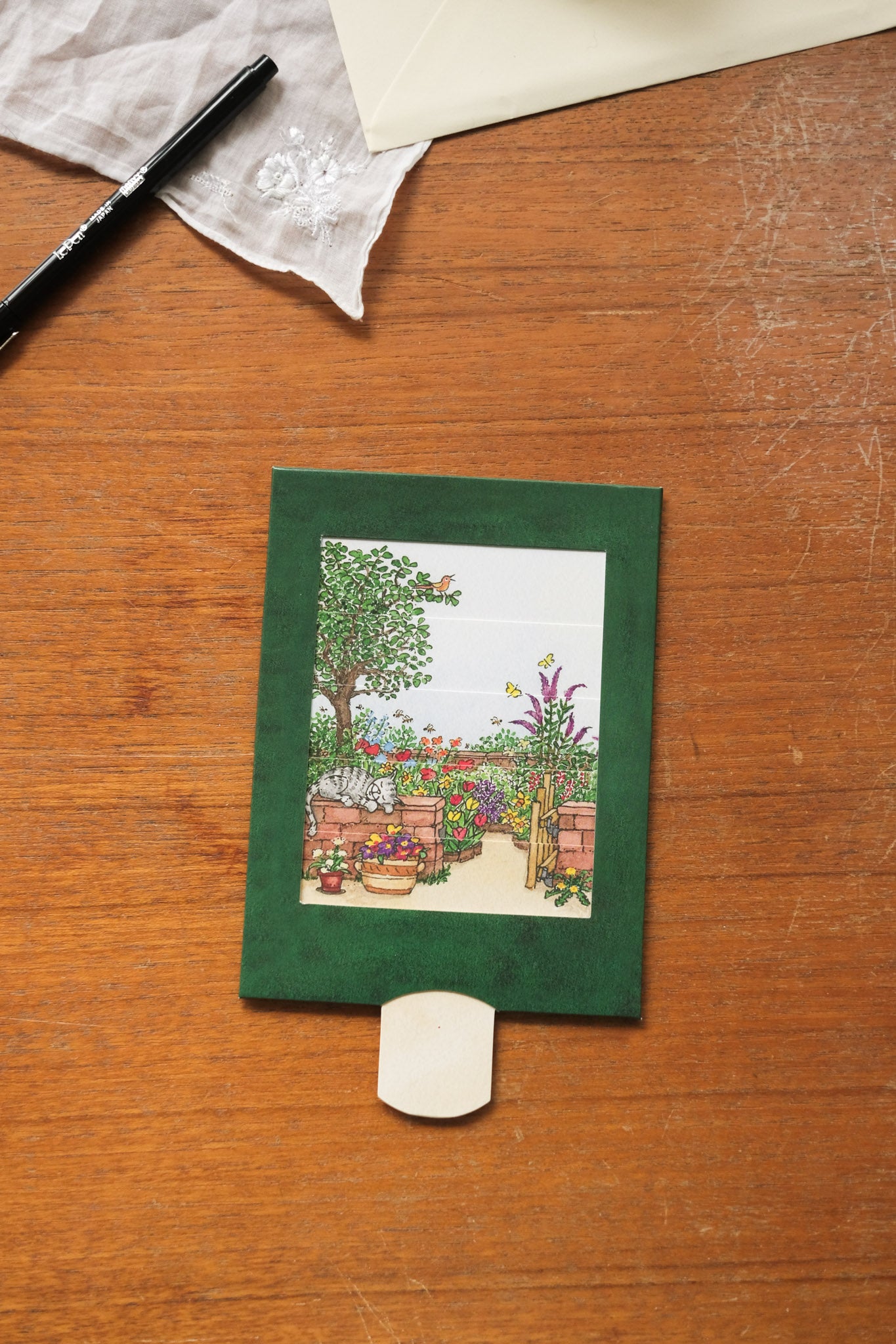 Bevegelig kort - hage