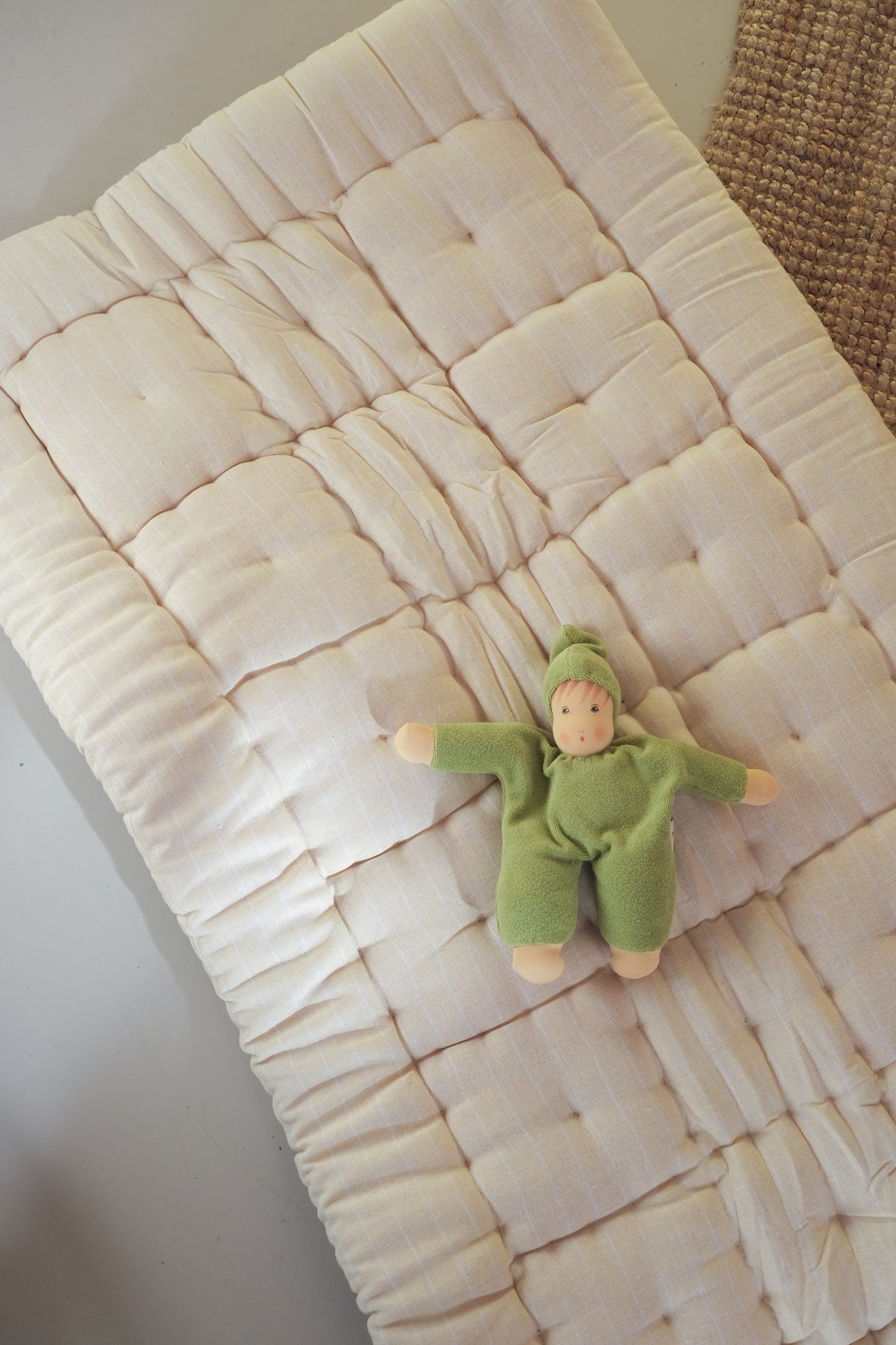 Haff - stripete lys gul - 60x120