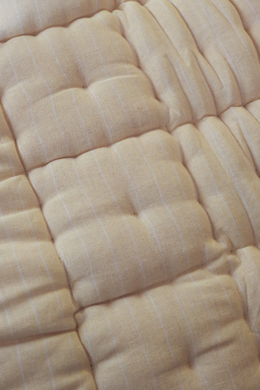 Haff - stripete lys gul - 60x120