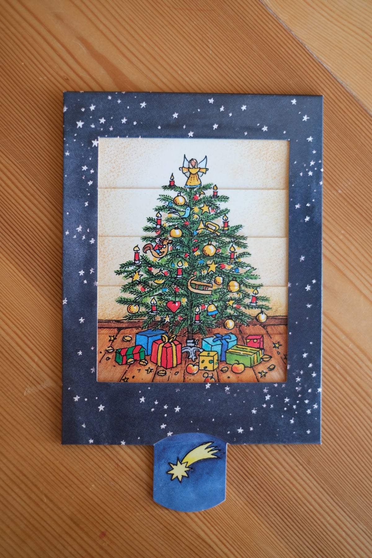 Bevegelig kort - juletre