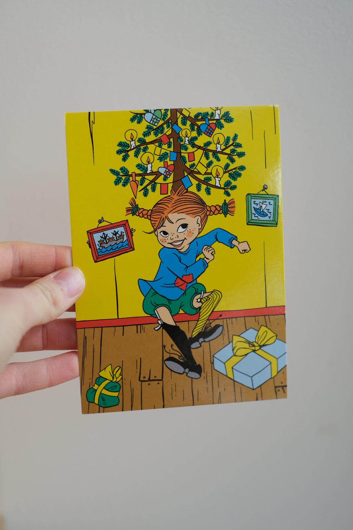Pippi feirer jul - A6 kort