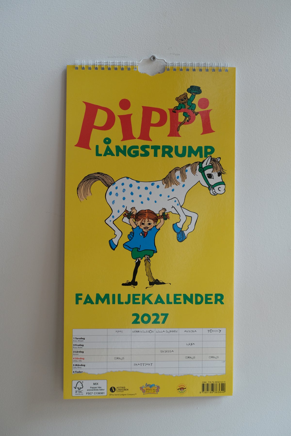 Pippi - kalender 2027