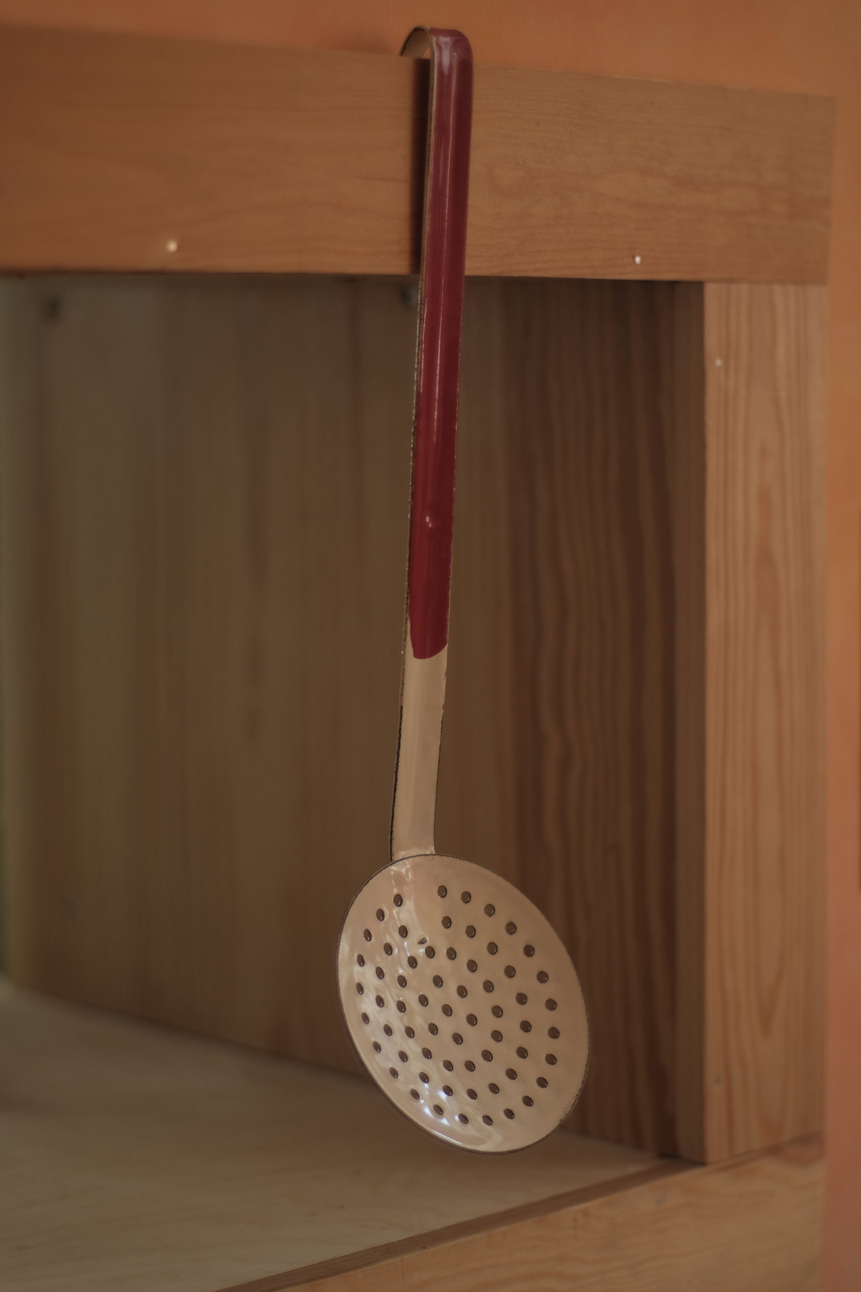 Skumøse - rødt skaft - 14 cm