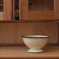 Skål - grønn kant - 12 cm