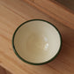 Skål - grønn kant - 12 cm