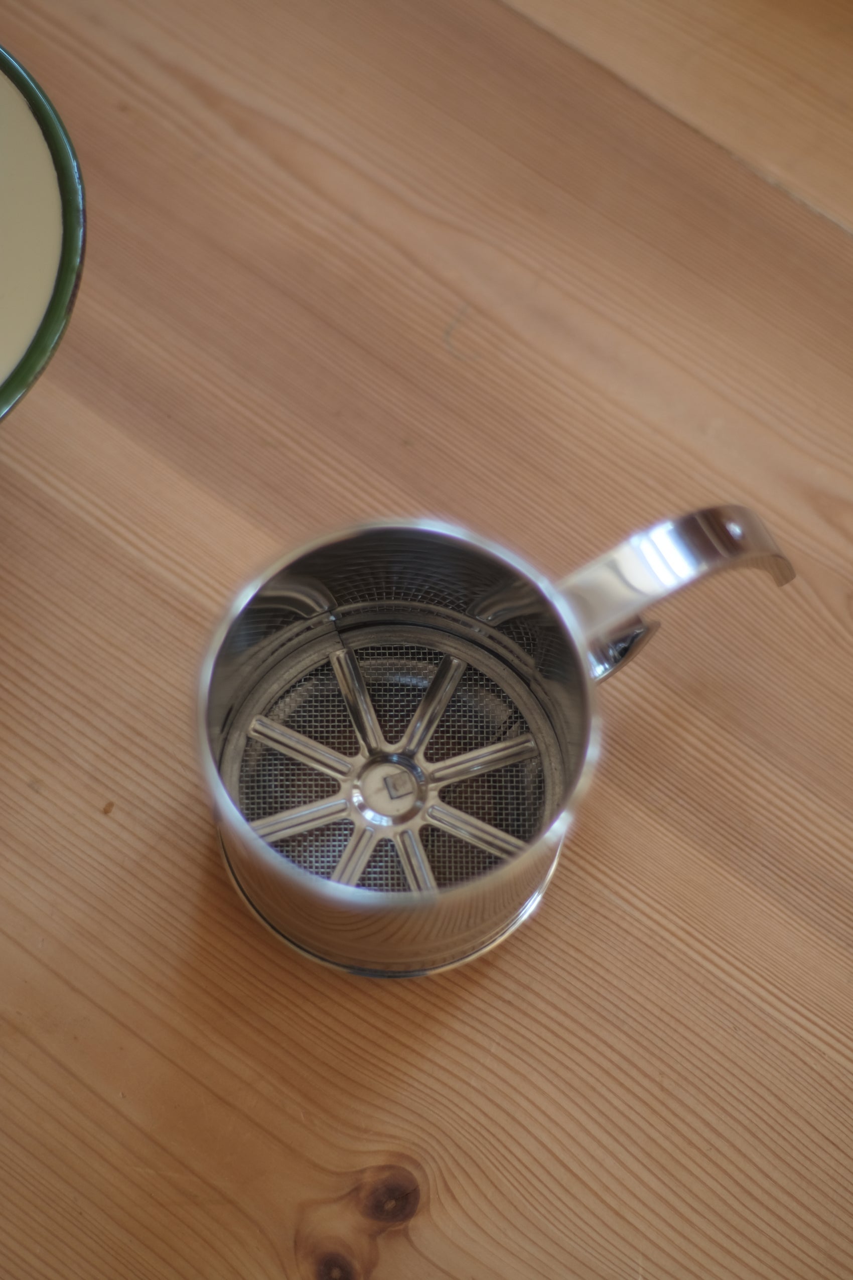 Melsikt i rustfritt stål - 8 cm