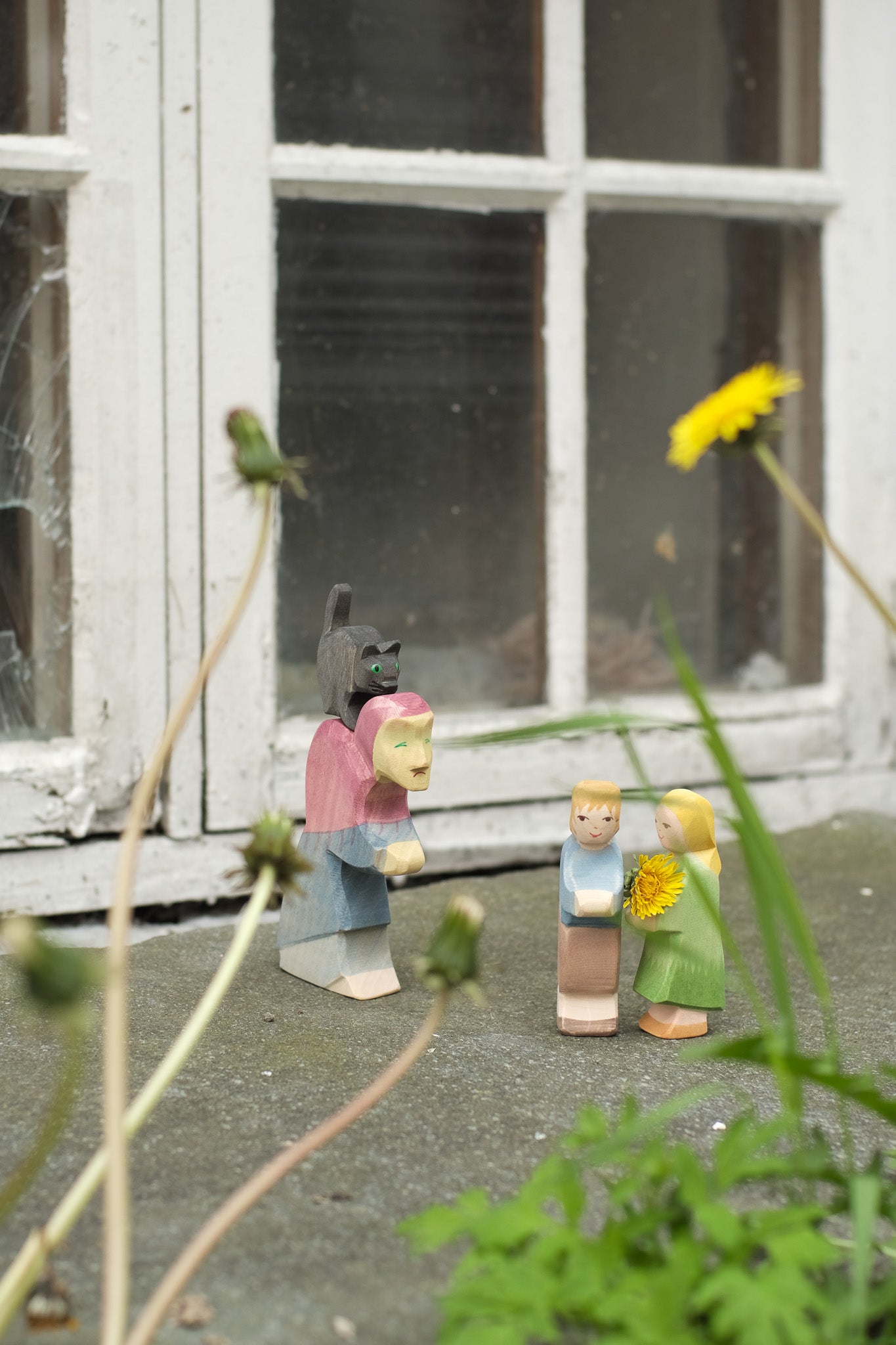 4 figurer til eventyret om Hans og Grete