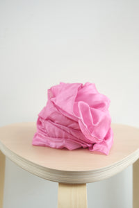 Lekesilke - 90x90cm - plantefarget rosa