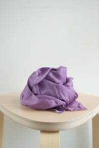 Lekesilke - 90x90cm - plantefarget purpur