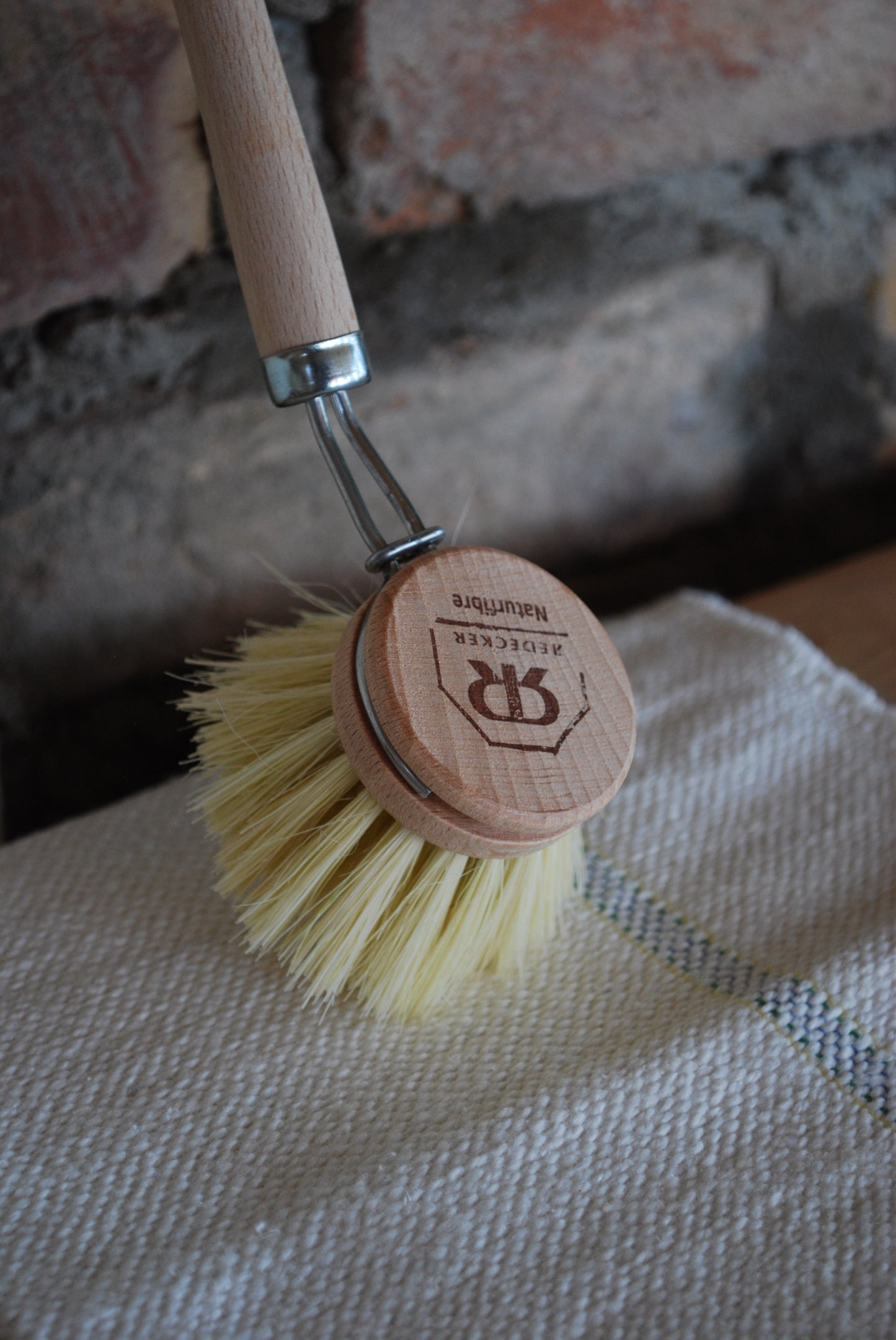 Utskiftbart børstehode i naturfibre - Ø4 cm