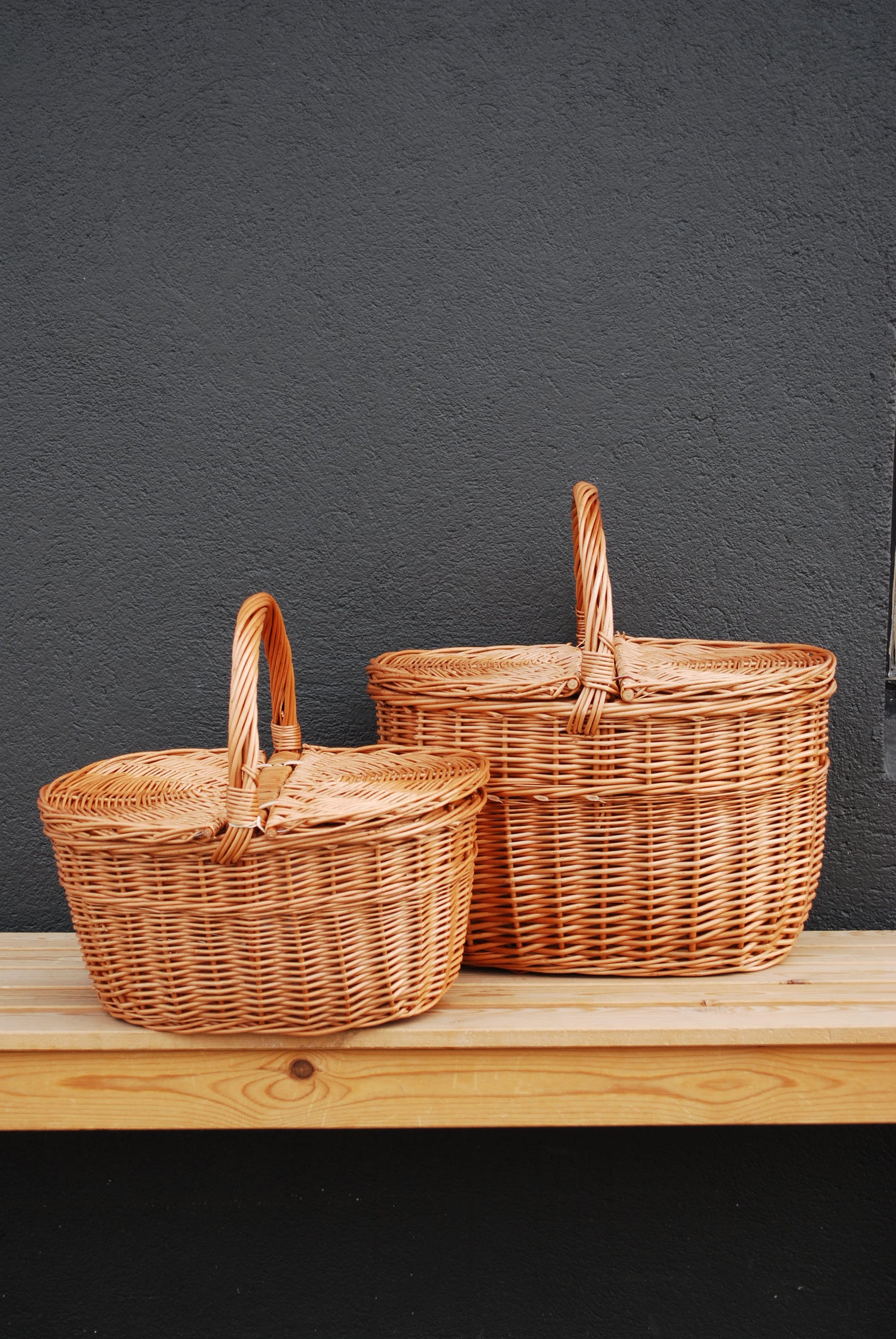 Piknik kurv i selje - 42x30cm