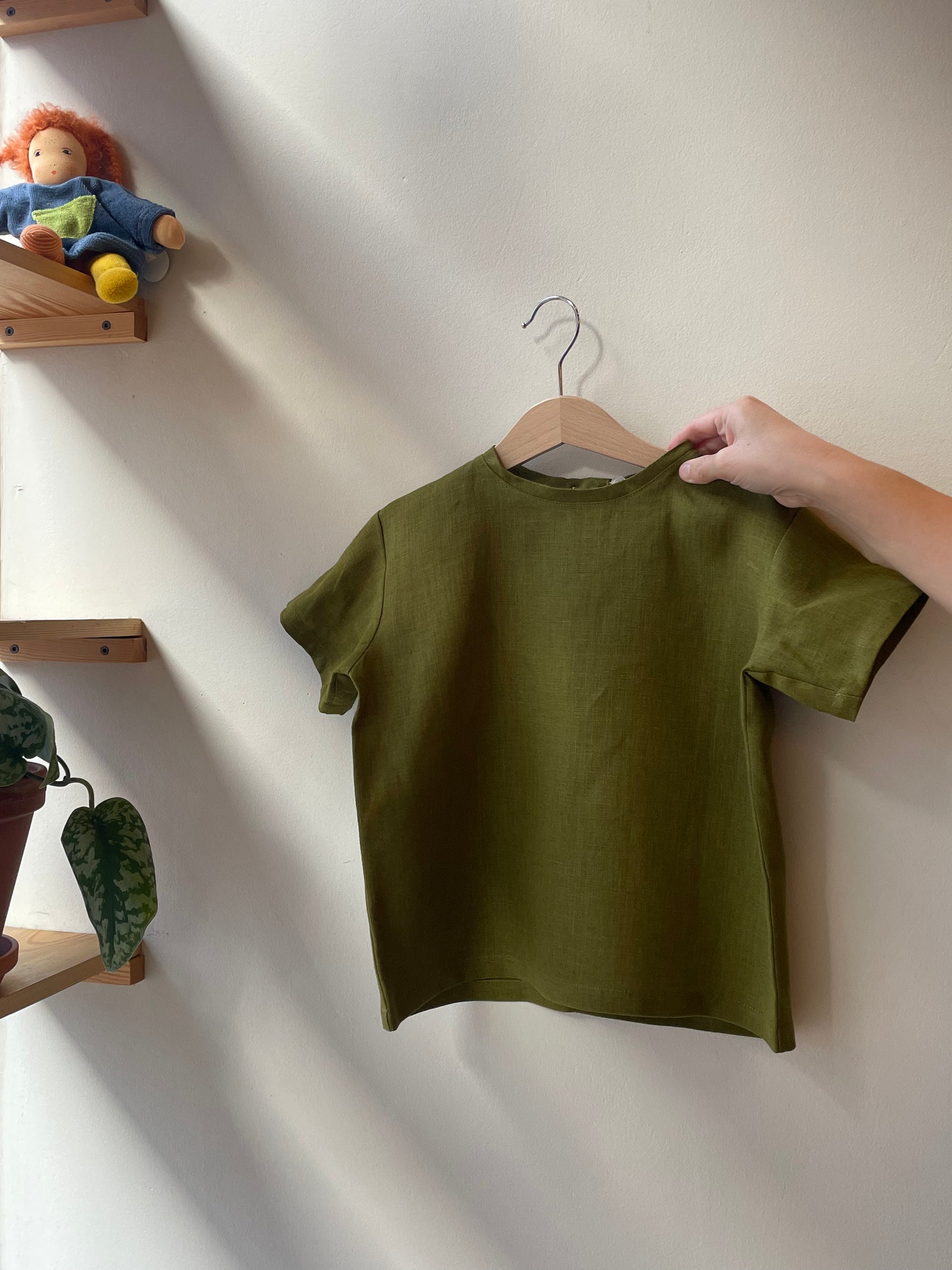 Basic top - shortsleeve - grønn