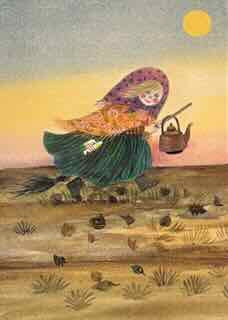 Den lille heksen A6 Kort