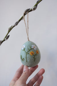 Blomstrete påskeegg - påskepynt