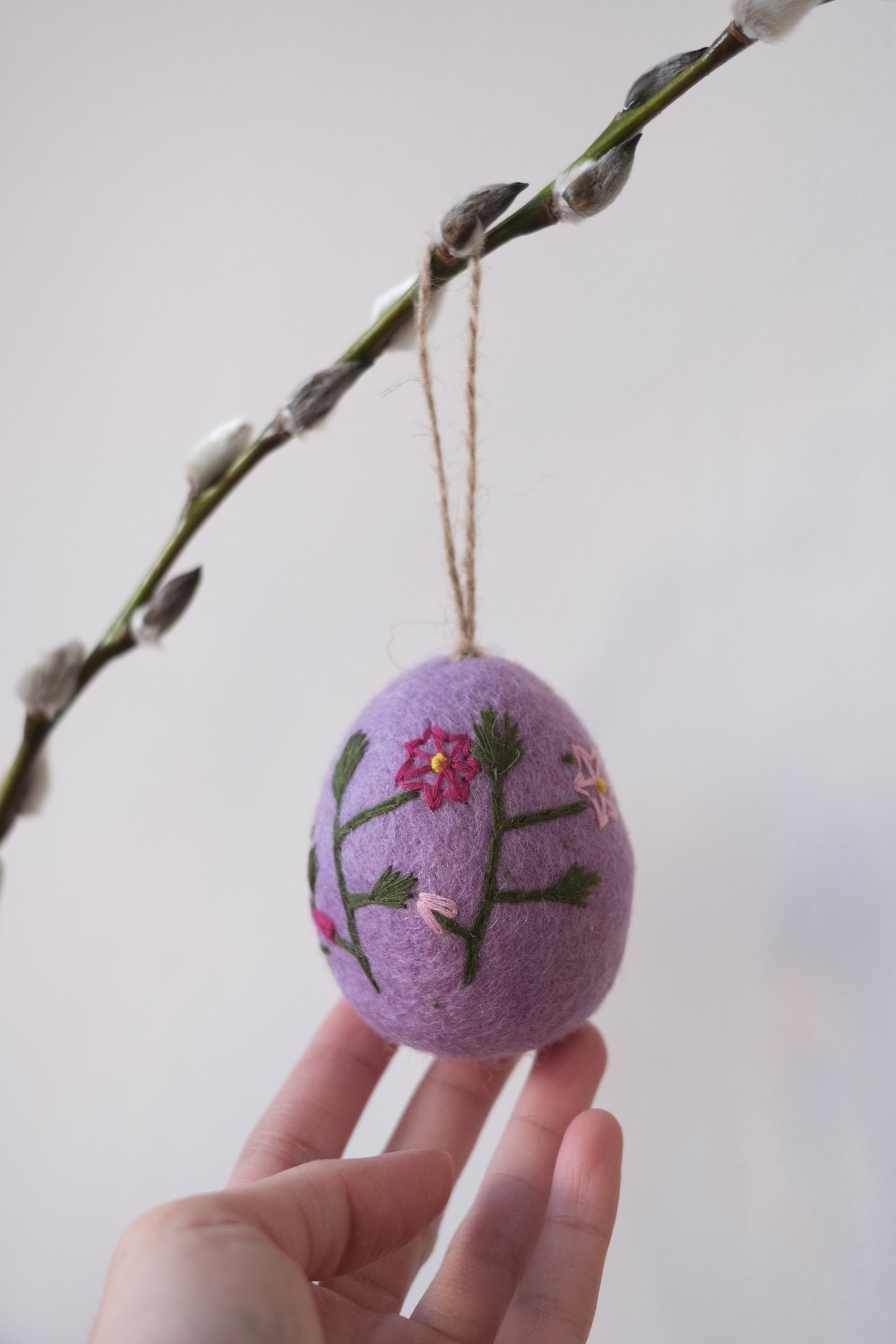 Blomstrete påskeegg - påskepynt