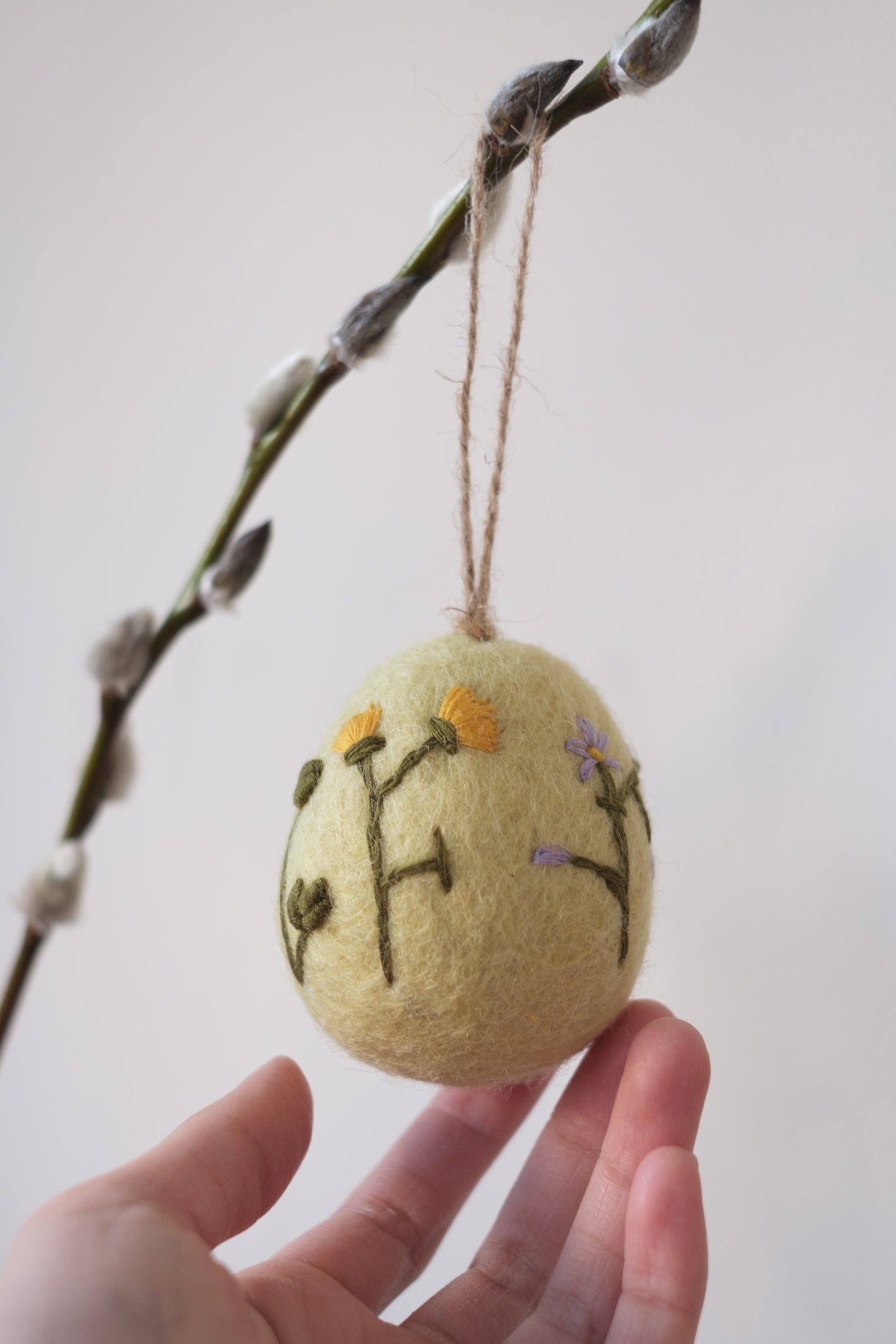 Blomstrete påskeegg - påskepynt