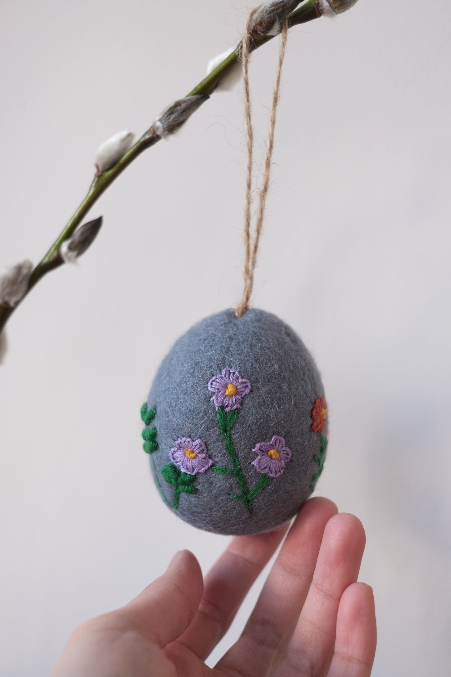 Blomstrete påskeegg - påskepynt