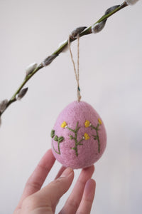 Blomstrete påskeegg - påskepynt