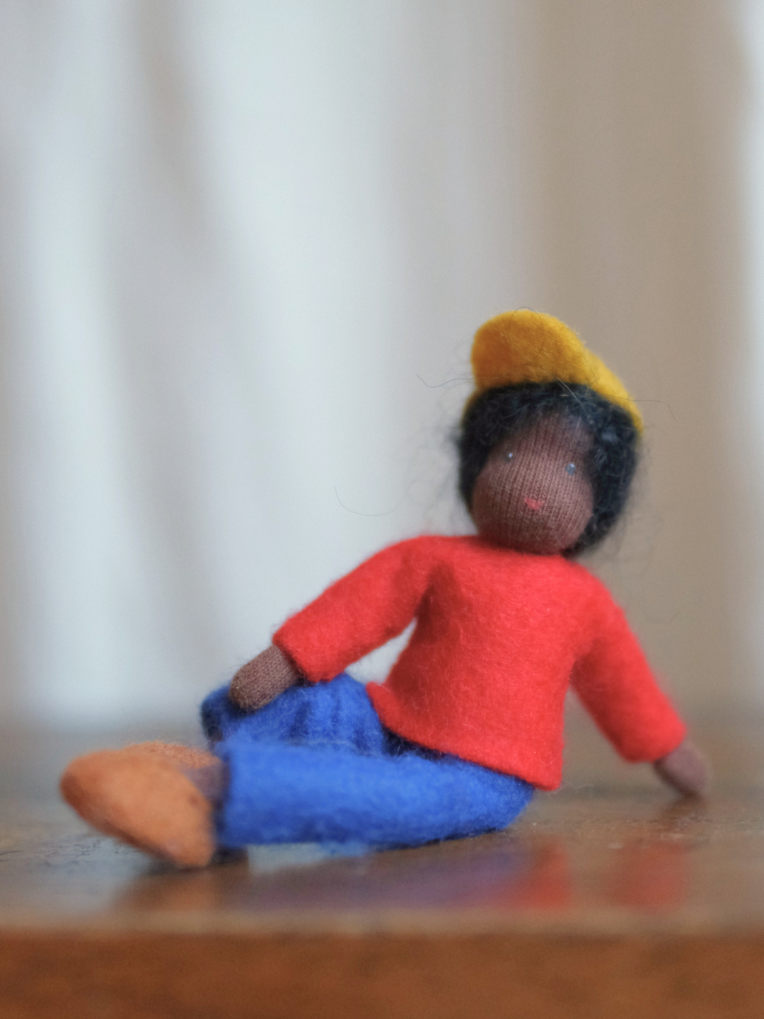 Håndlaget samlefigur i ull - Gaute (9cm)